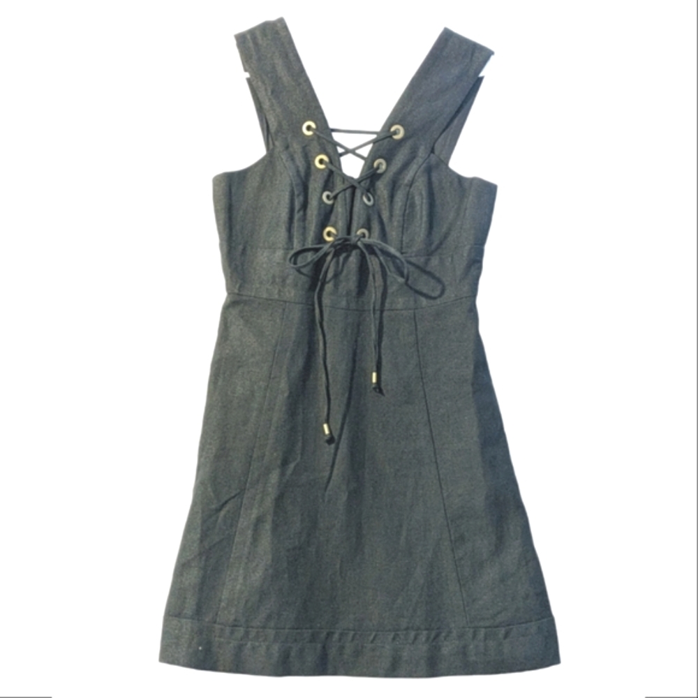 J. Crew Collection Lace Up Linen Dress - Picture 2 of 7